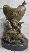 Be my Valentine Candle Holder Bronze Statue