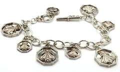 Slane & Slane honeybee charm bracelet