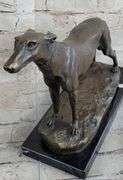 Greyhound Family Dog Bronze Sculpture