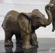Mother and Child African Elephant Bronze Sculpture