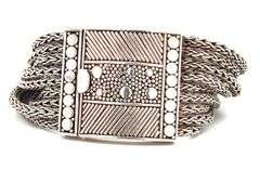 925 Sterling silver multi row wheat bracelet