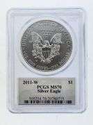 2011-W Eagle, John Mercanti Signed, PCGS MS70