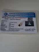 Certified Yellow Gold Blue Lab Diamond Pendant