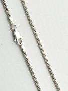 925 Sterling Silver Custom Monogram Pendant With Long Italoian Rope Chain