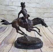 Arizona Cowboy Horse Bronze Sculpture