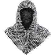 Medieval Chainmail Hood Steel Neck and Head Armor