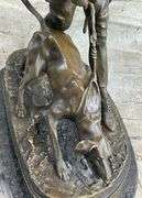 Fox Hunt Club Scent Hound Dog Hunter Bronze Sculpture