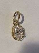 Certified Yellow Gold Lab Diamond Pendant
