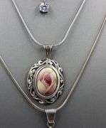 Group lot of 3 Vintage 925 sterling silver necklaces