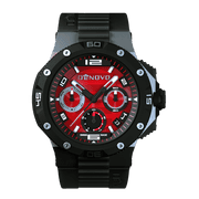 Denovo Swiss Made Men’s Watch, New in Box, 100m Water Resistance, Rubber Strap with an Extra Leather