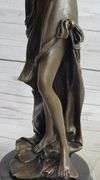 Female Flute Player Bronze Sculpture
