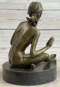 Nude Woman Dancer Bronze Statue