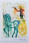 Pencil Numbered Salvador Dali, Le Cheval de Triomphe