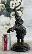 Lucky Trunk up Happy Elephant Bronze Sculpture