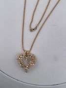 CERITIFIED 14K GOLD NECKLACE WITH DIAMOND PENDANT