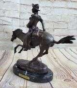 Arizona Cowboy Horse Bronze Sculpture