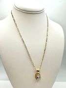 14 Kt Gold Plate 3.5 Ct Gorgeous Radiant Cut Simulated Diamond Pendant Necklace