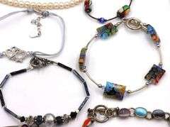 Group lot of Vintage 925 sterling silver bracelets