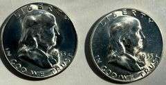 1953 S &1955 BU Walking Liberty Halves