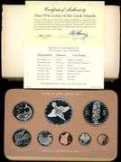 1976 Cook Islands 8-Piece Proof Set in Box w/CoA