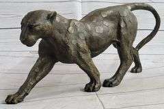 Animal Edition Leopard Bronze Sculpture