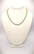 Sparkling Yellow Gold Plated 36 Ctw CZ Tennis Necklace