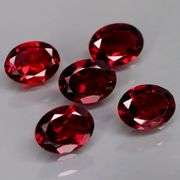 The depth of color in this 7.56ct Garnet collection is AMAZING!