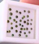 High fire! .67ct set of round brilliant cut Diamonds