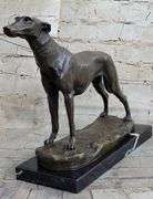 Greyhound Family Dog Bronze Sculpture