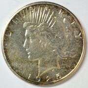 Lovely original near mint 1925-S Peace Silver Dollar