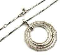 David Yurman Stax diamond pendant on chain
