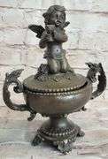 Baby Angel Jewelry Box Bronze Sculpture