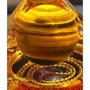 Amethyst Tiger’s Eye Copper Pyramid