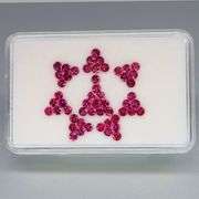 Jewelers grade 5.02ct set of 2.5mm Rhodolite Garnets! Untreated!