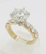 GIA Certified 4.02CTW Earth Mined Diamond Ring