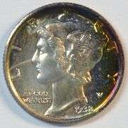 Fully struck Gem BU 1938-D Mercury Dime with FSB