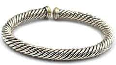 David Yurman 7mm 2-tone cuff bangle