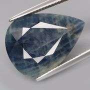 Huge! 23.54ct REAL Sapphire with natural crosshatching!