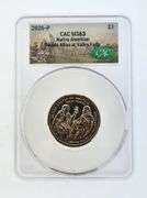 2026-P Oneida Allies At Valley Forge Dollar, CAC MS63 "America 250"