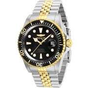 Invicta Pro Diver Automatic Black Dial Two-Tone Stainless Steel Men's Watch