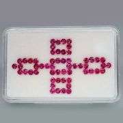 Jewelers grade 5.03ct set of 2.5mm Rhodolite Garnets! Untreated!