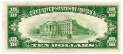 Crisp Series of 1934-A $10 Blue Seal Silver Certificate note