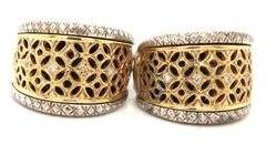 Konstantino diamond Filigree clip on earrings