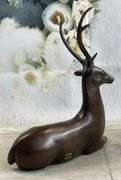 Elk Deer Bronze Sculpture