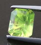 Amazing 2.19ct mixed emerald cut Peridot from Pakistan! Untreated!