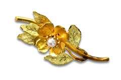 Vintage  High Karat Gold Pin