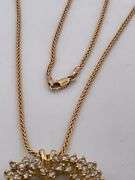 CERITIFIED 14K GOLD NECKLACE WITH DIAMOND PENDANT