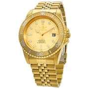 Invicta Pro Diver Automatic Men's Watch – Gold-Tone Stainless Steel, Champagne Dial, 200M