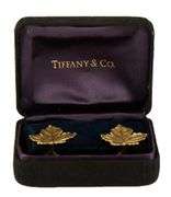 Tiffany & Co. Angela Cummings Maple Leaf Clip On Earrings