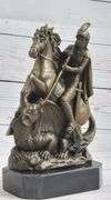 St. George Dragon Slayer Bronze Statue